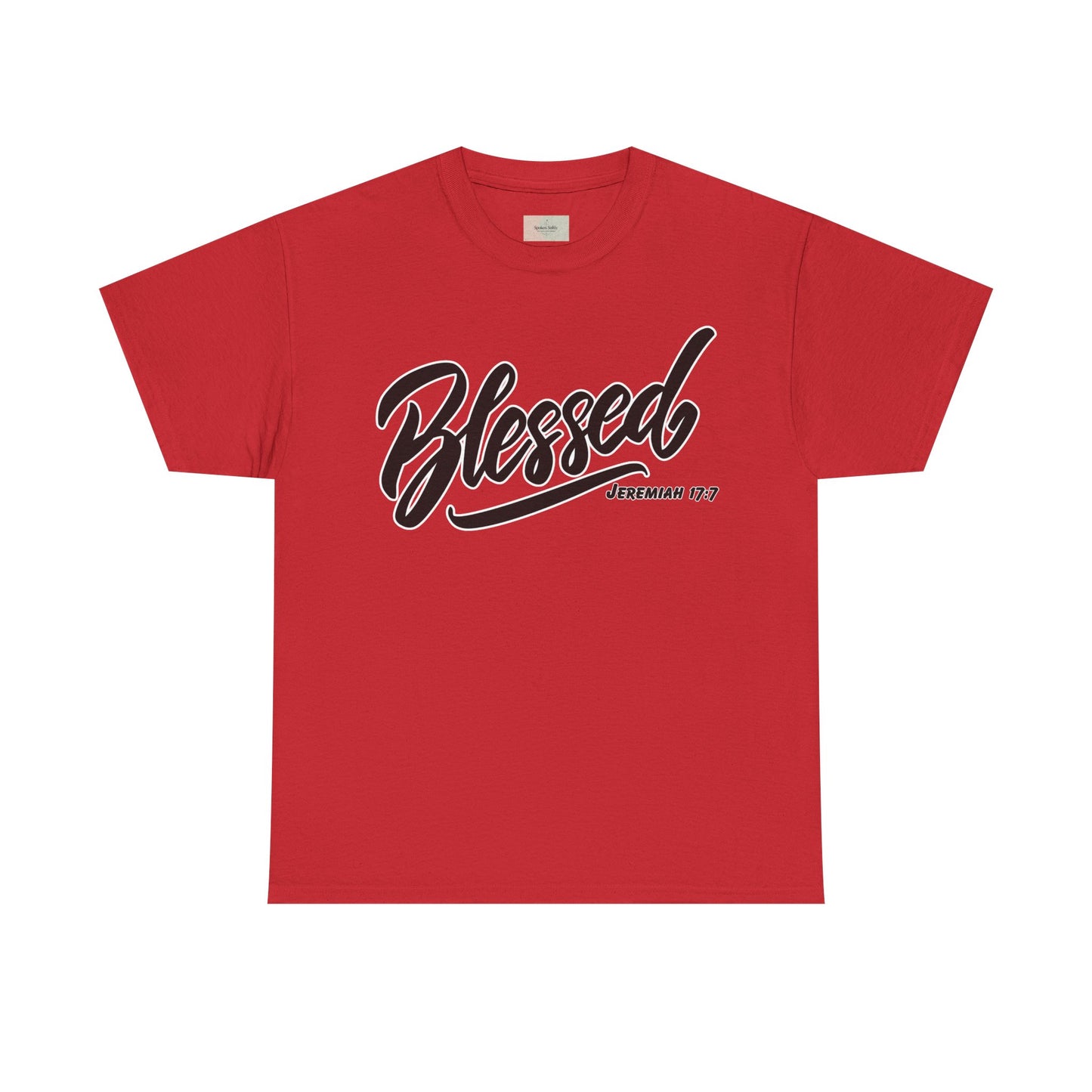 Blessed Script T-Shirt — Minimalist Christian Faith Tee