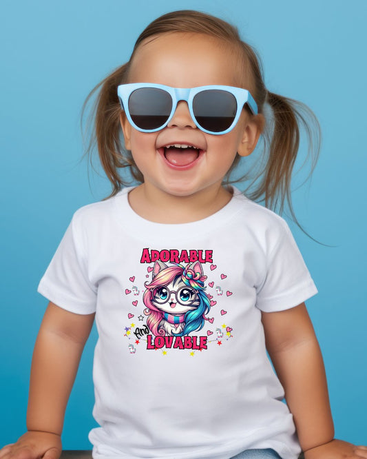 Adorable and Lovable Toddler Graphic T-shirt