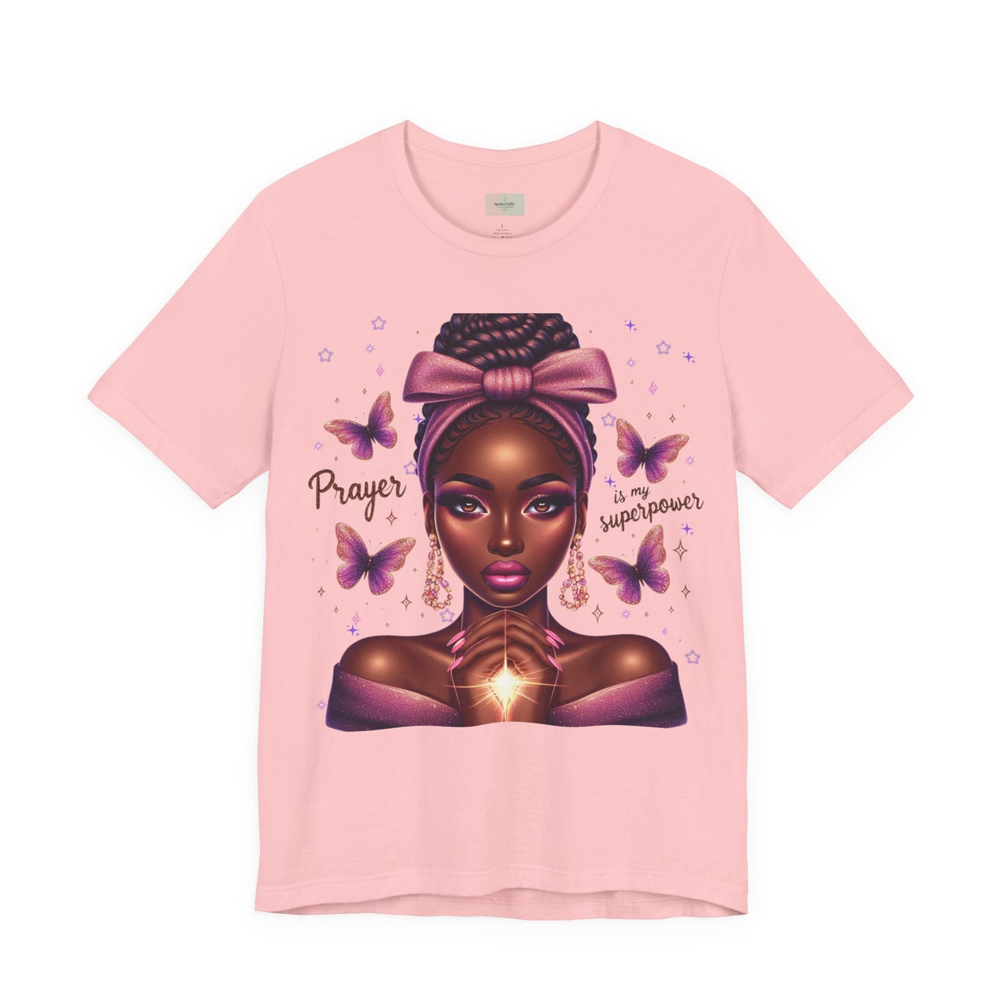 Prayer Is My Superpower Tee — Empowering Black Woman Graphic T-Shirt