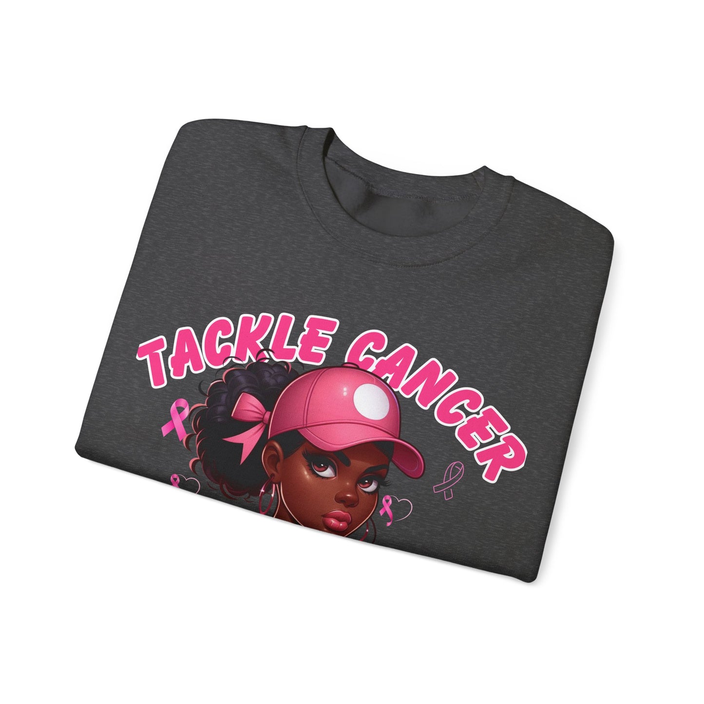 Awareness Sweatshirt - Tackle Cancer Crewneck, Unisex Pink Awareness Pullover, Breast Cancer Support Gift, Cozy Charity Apparel,
