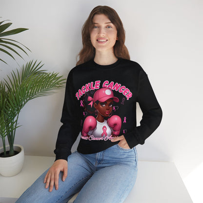 Awareness Sweatshirt - Tackle Cancer Crewneck, Unisex Pink Awareness Pullover, Breast Cancer Support Gift, Cozy Charity Apparel,
