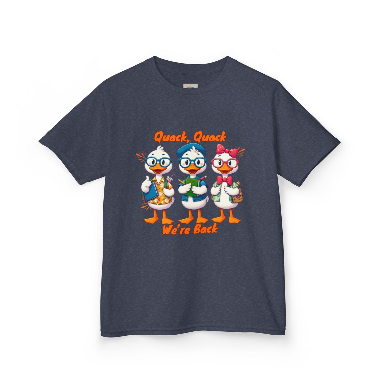 Kids Quack Quack Tee, Fun Back To School Shirt, Duck Graphic Tee, Gift for Children, Playful Kids Apparel