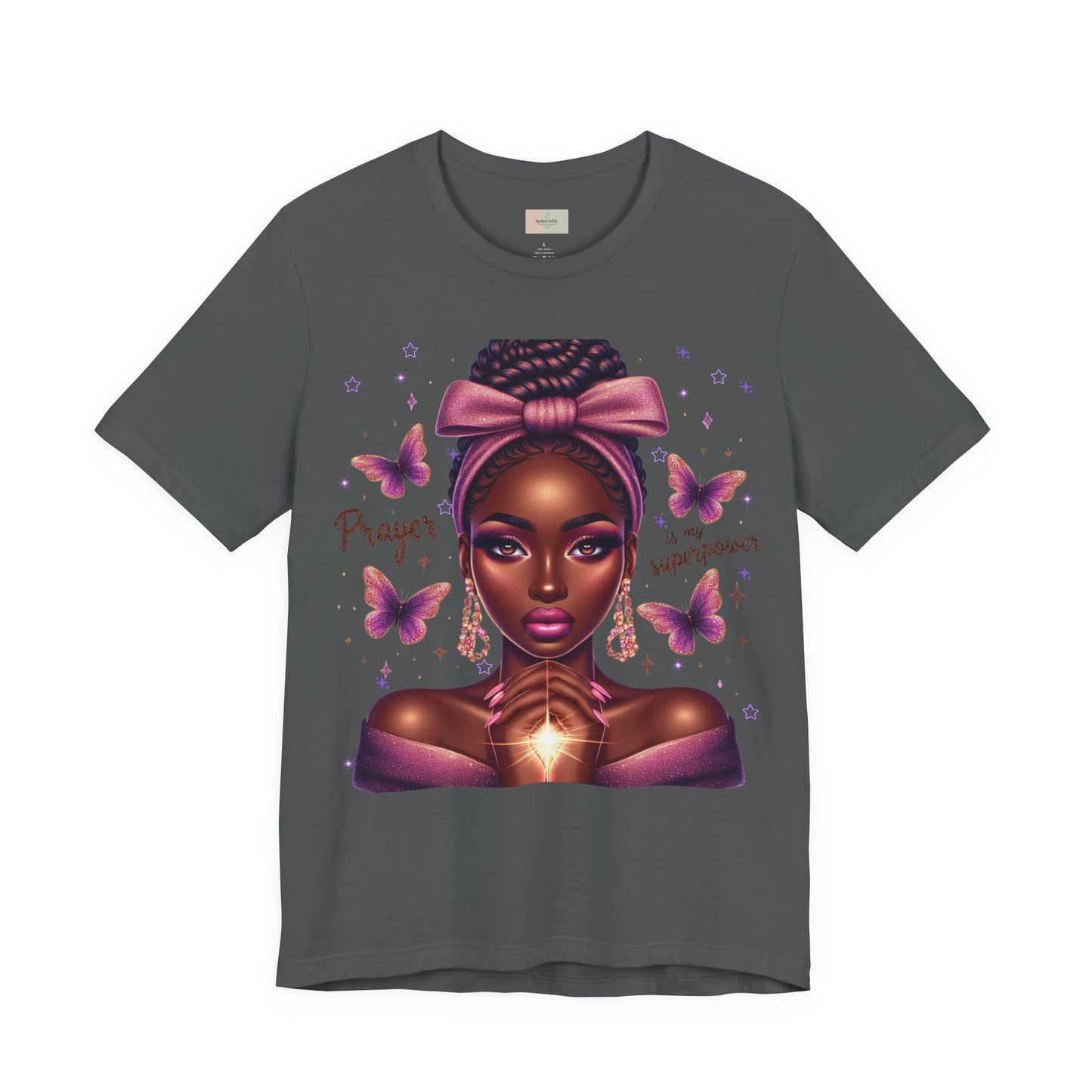 Prayer Is My Superpower Tee — Empowering Black Woman Graphic T-Shirt