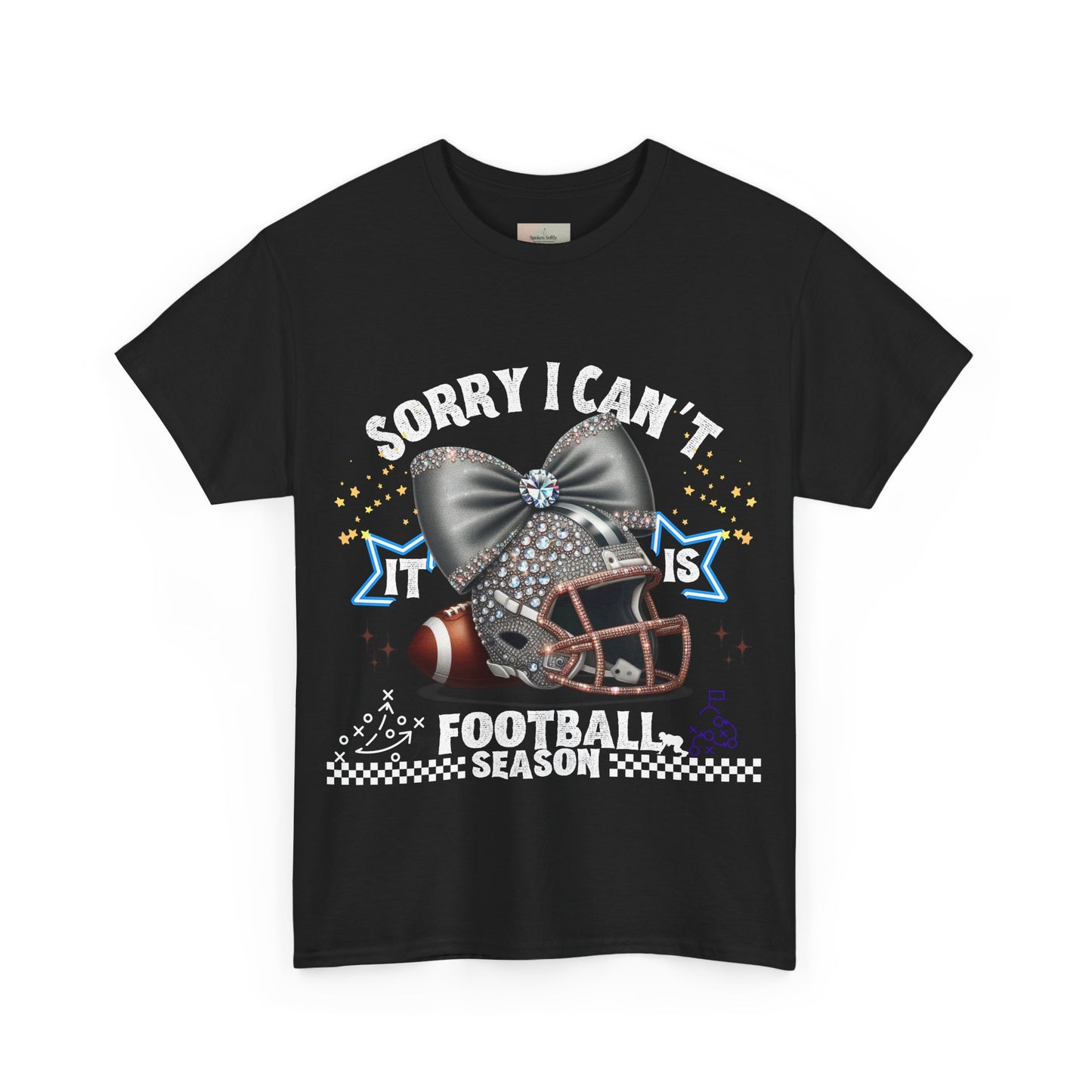 Football Season Bling Tee, Funny Football T-Shirt, Fall Sports Shirt, Unisex Graphic Tee, Gift for Sports Fans