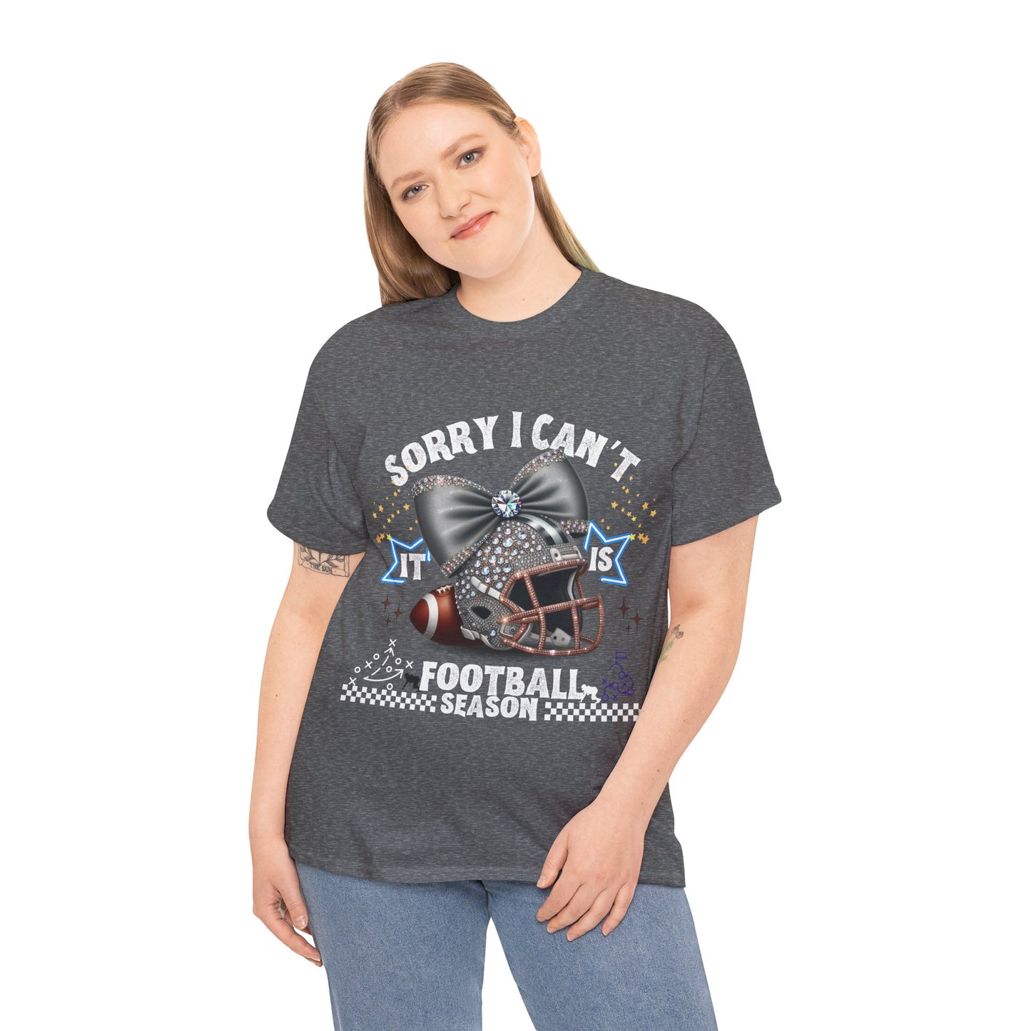 Football Season Bling Tee, Funny Football T-Shirt, Fall Sports Shirt, Unisex Graphic Tee, Gift for Sports Fans