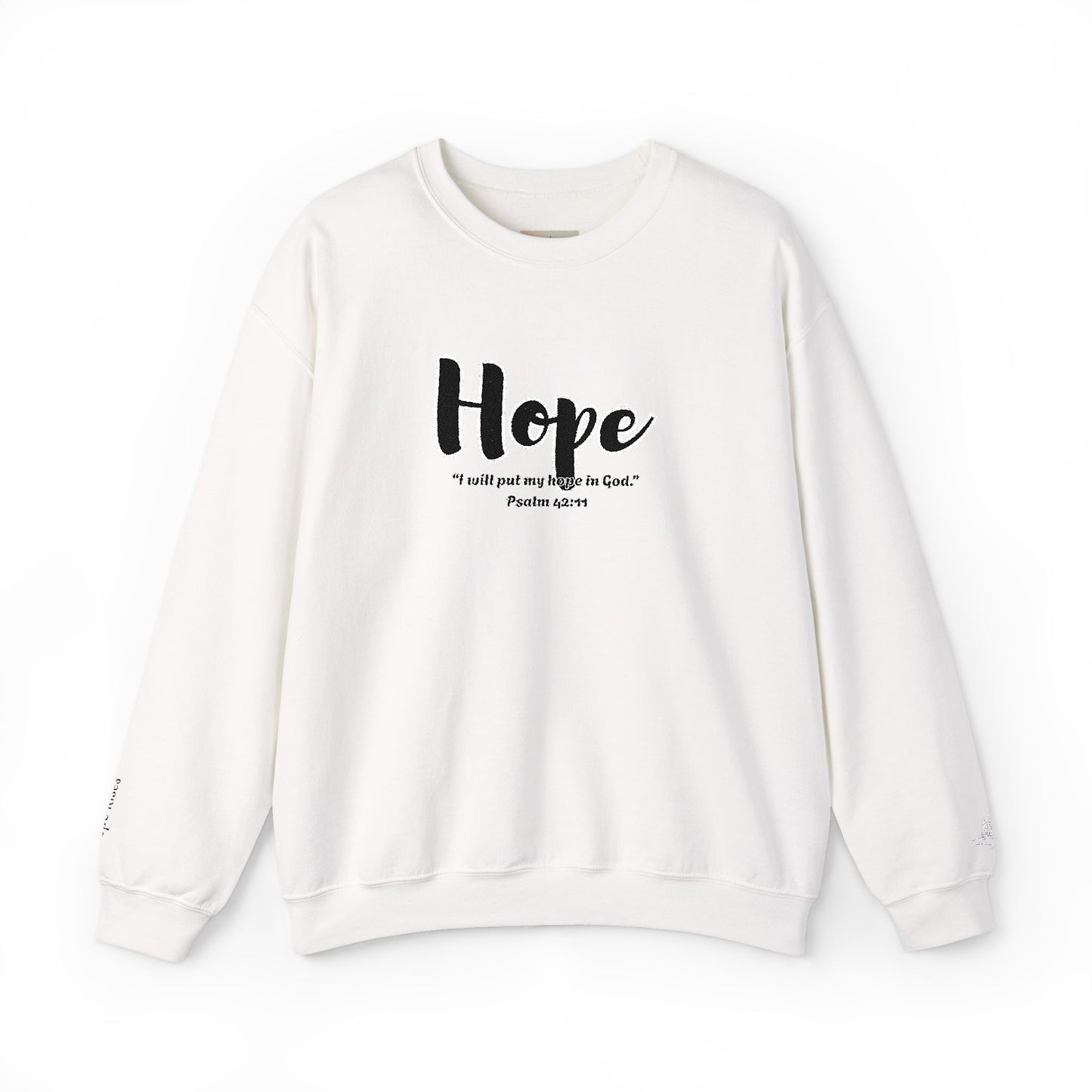 Hopeful Inspirational Crewneck Sweatshirt, Cozy Gift for Faith, Daily Motivation, Religious Apparel, Unisex Hope Sweatshirt