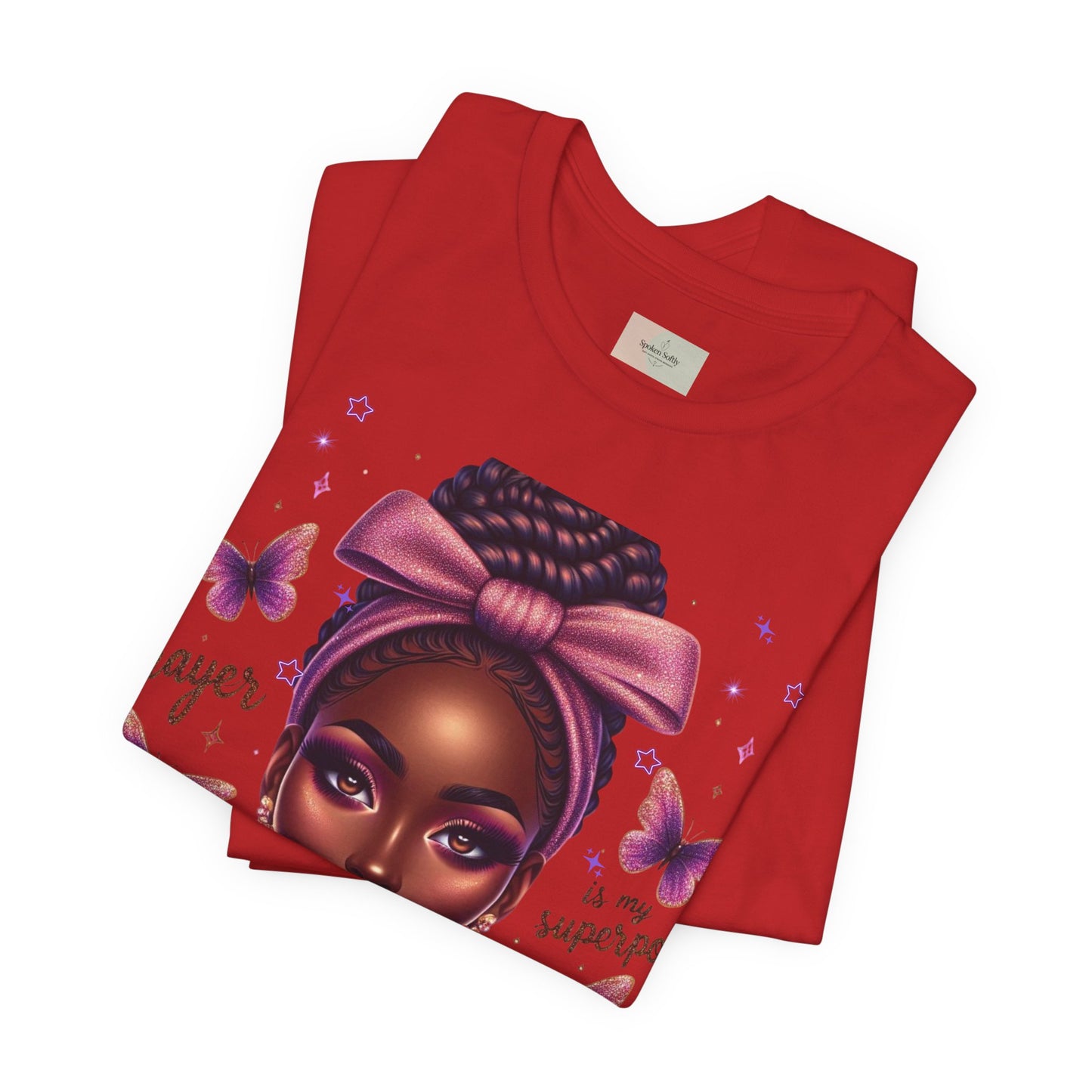 Prayer Is My Superpower Tee — Empowering Black Woman Graphic T-Shirt