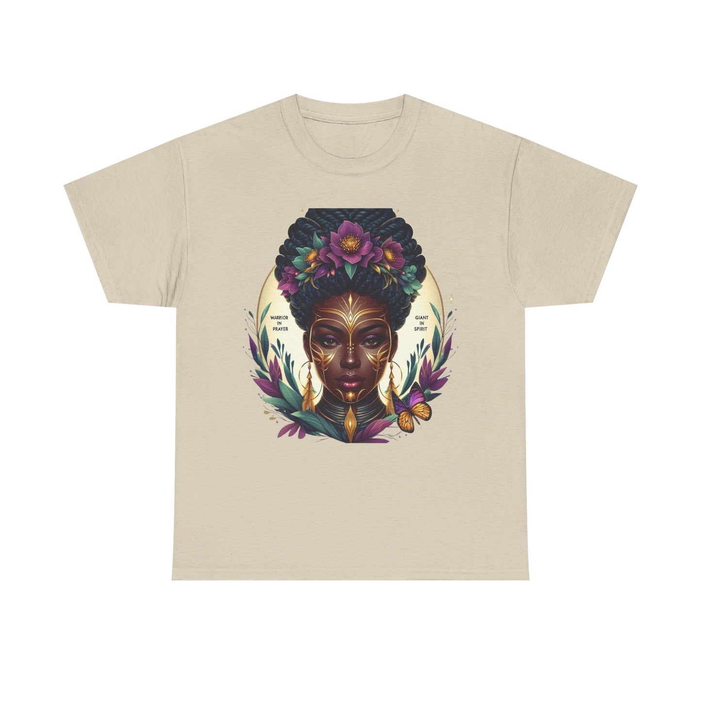 Warrior in Prayer, Giant in Spirit T-Shirt — Inspirational Christian Faith Tee, Unisex Religious Apparel