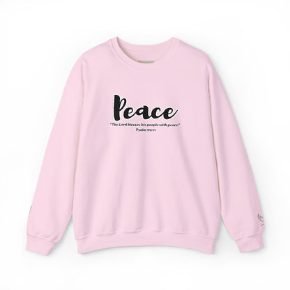 Peaceful Psalm Sweatshirt – Christian Crewneck for Spiritual Growth, Faith-Inspired Unisex Pullover, Cozy Inspirational Apparel, Gift for Believers