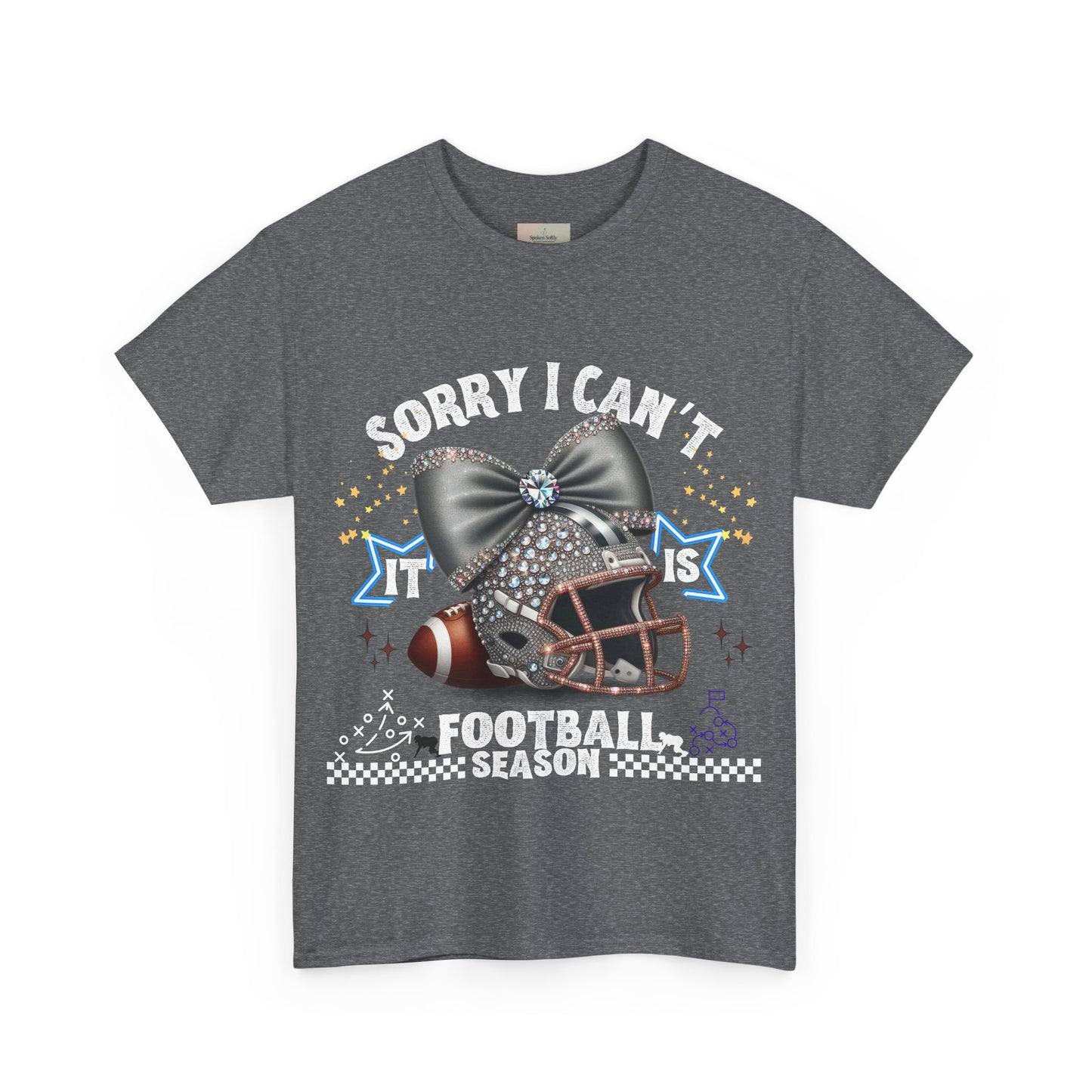 Football Season Bling Tee, Funny Football T-Shirt, Fall Sports Shirt, Unisex Graphic Tee, Gift for Sports Fans