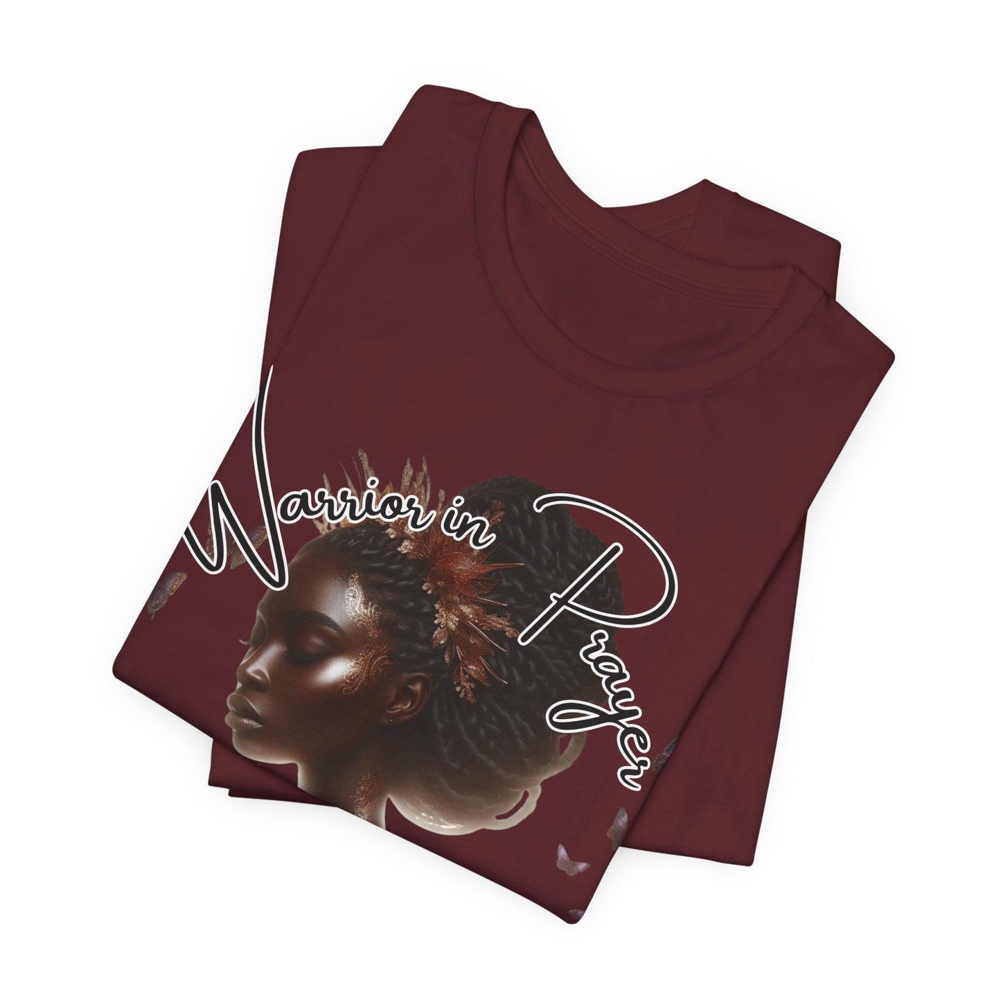 Giant in Spirit T-Shirt – “Warriors in Prayer” Inspirational Women’s Faith Graphic Tee, Christian Apparel, Motivational Prayer Shirt