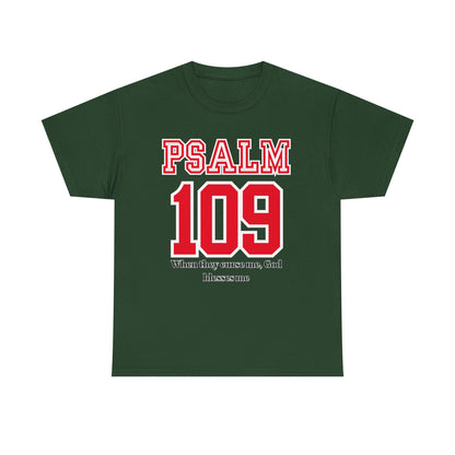 Inspirational Psalm 109 T-Shirt, Faith Tee, Religious Apparel, Unisex Graphic Tee, Christian Gift, Spiritual Wear, Bible Verse Clothing