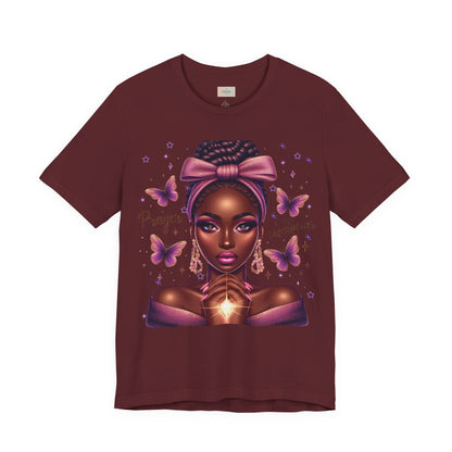Prayer Is My Superpower Tee — Empowering Black Woman Graphic T-Shirt