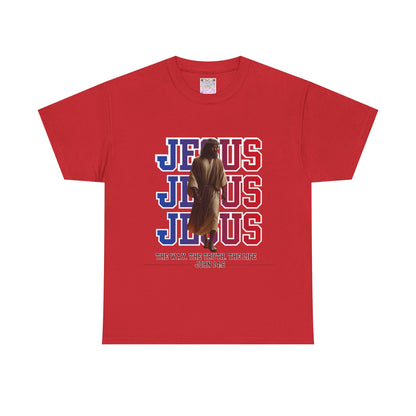 Jesus Patriotic Graphic Tee — “The Way, The Truth, The Life” John 14:6 Shirt, Christian American Flag T-Shirt, Faith & Freedom Apparel, Unisex Inspirational Tee