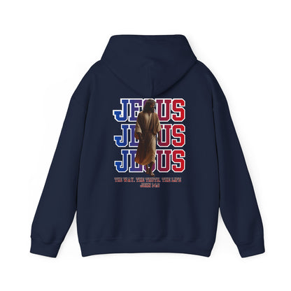 Jesus Hoodie — “The Way, The Truth, The Life” John 14:6 Christian Pullover, Faith Hoodie, Inspirational Bible Verse Sweatshirt, Unisex Religious Apparel