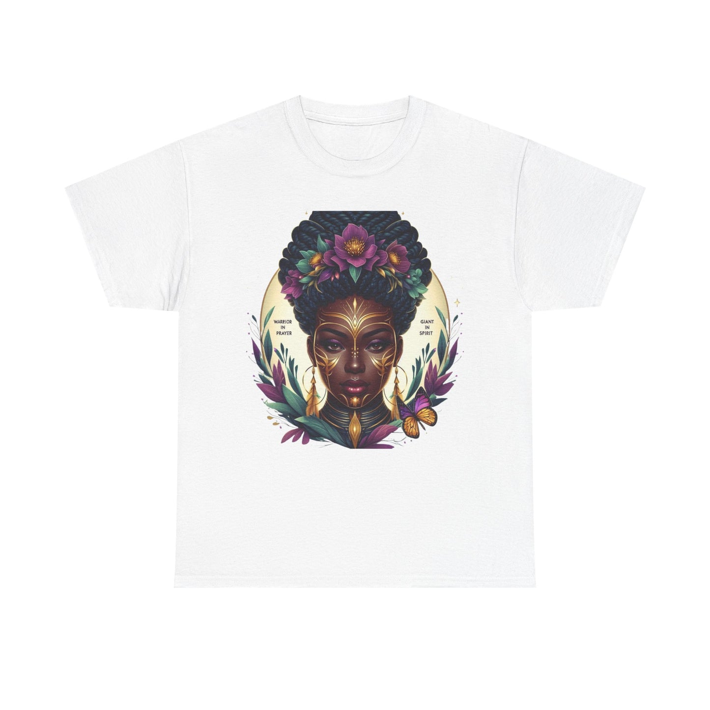 Warrior in Prayer, Giant in Spirit T-Shirt — Inspirational Christian Faith Tee, Unisex Religious Apparel