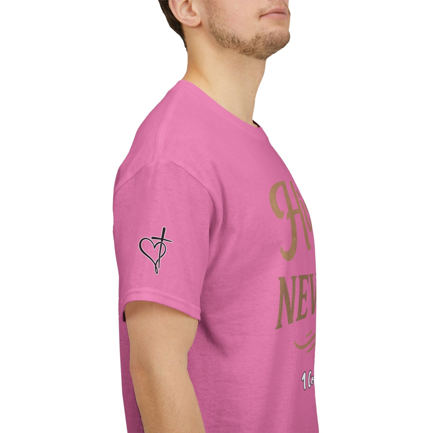 His Love Never Fails T-Shirt — 1 Corinthians 13:8 Christian Faith Tee