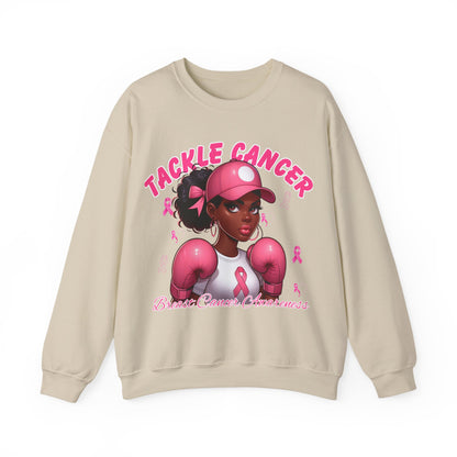 Awareness Sweatshirt - Tackle Cancer Crewneck, Unisex Pink Awareness Pullover, Breast Cancer Support Gift, Cozy Charity Apparel,