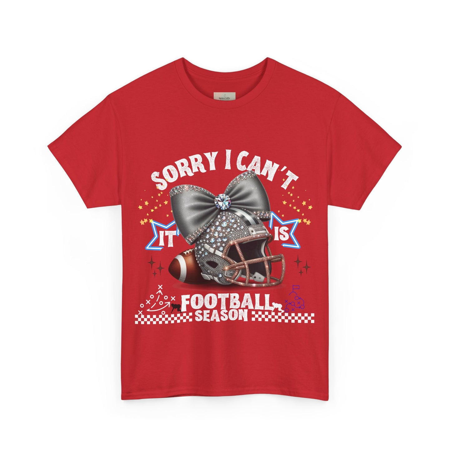 Football Season Bling Tee, Funny Football T-Shirt, Fall Sports Shirt, Unisex Graphic Tee, Gift for Sports Fans