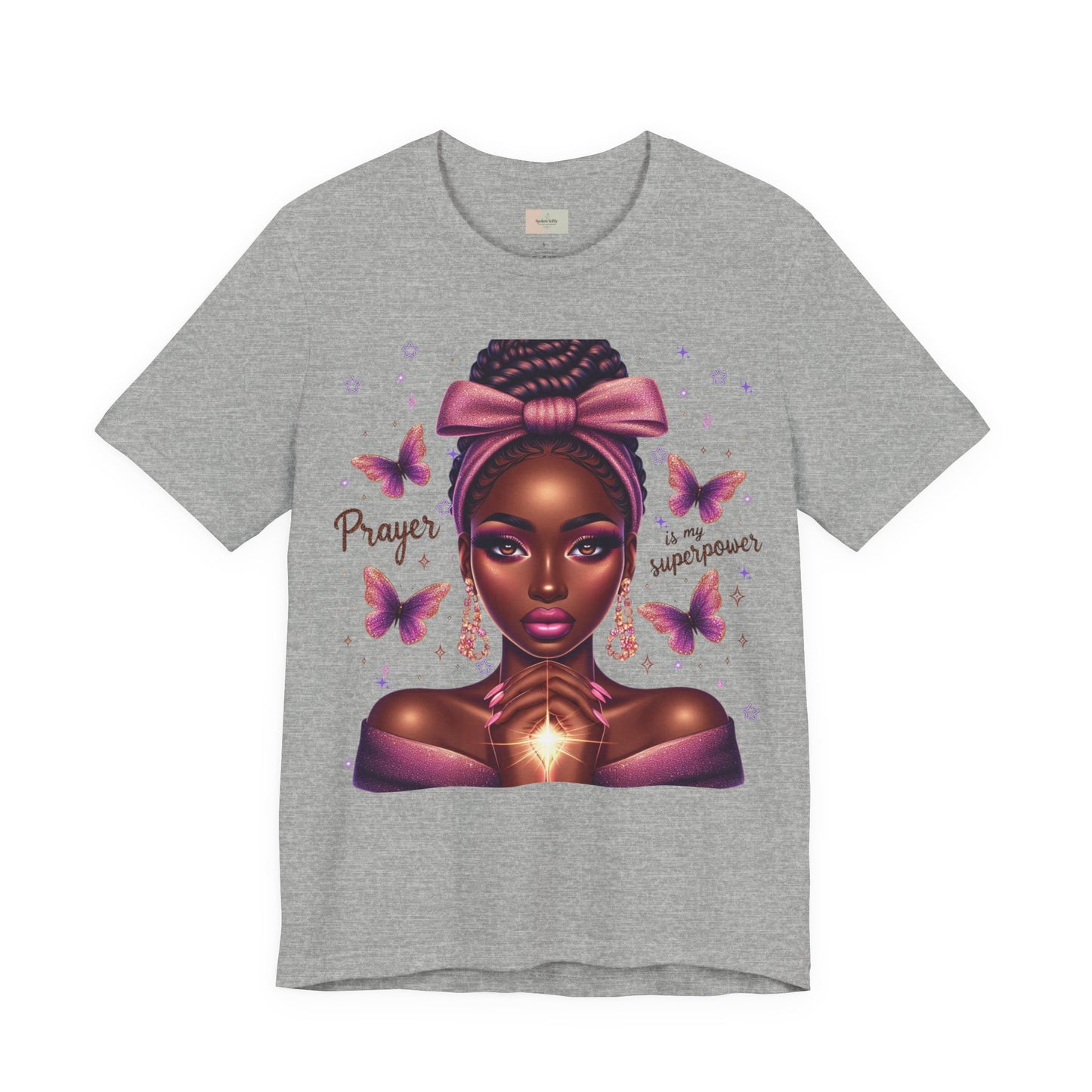 Prayer Is My Superpower Tee — Empowering Black Woman Graphic T-Shirt