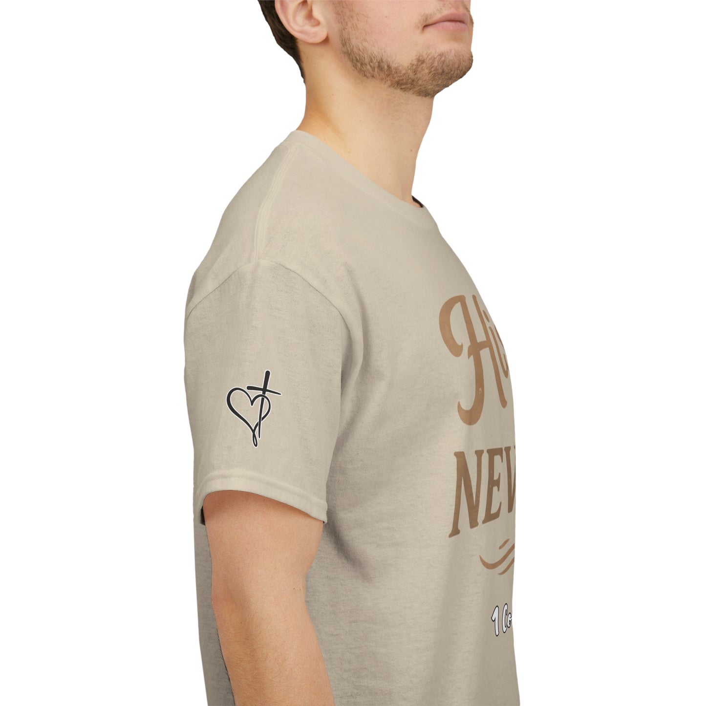 His Love Never Fails T-Shirt — 1 Corinthians 13:8 Christian Faith Tee