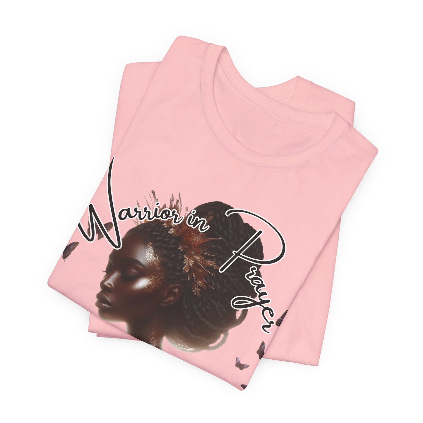 Giant in Spirit T-Shirt – “Warriors in Prayer” Inspirational Women’s Faith Graphic Tee, Christian Apparel, Motivational Prayer Shirt