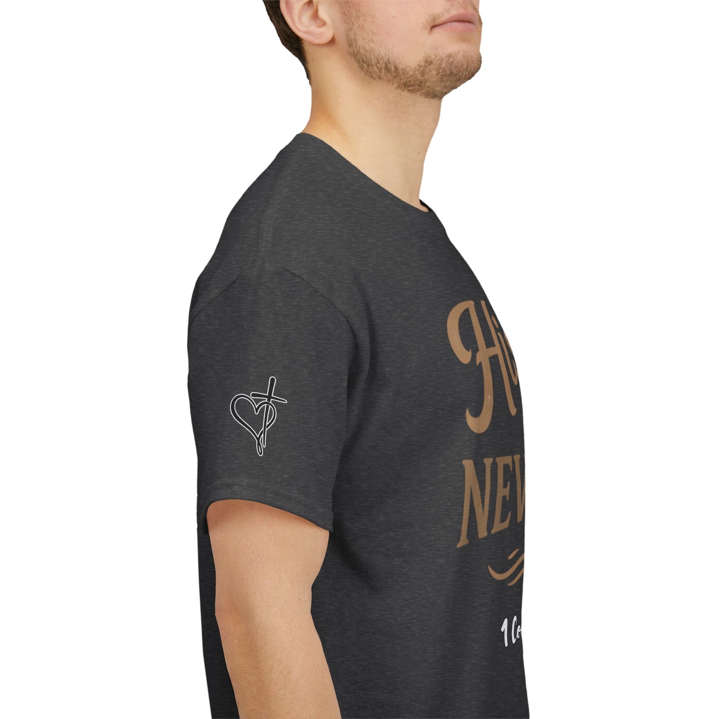 His Love Never Fails T-Shirt — 1 Corinthians 13:8 Christian Faith Tee