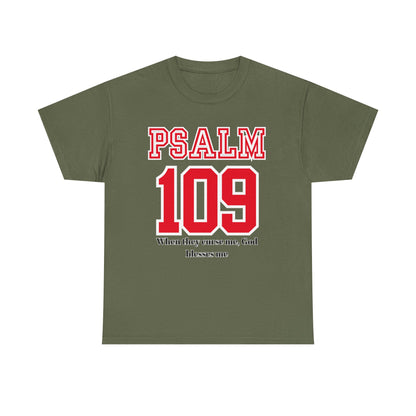 Inspirational Psalm 109 T-Shirt, Faith Tee, Religious Apparel, Unisex Graphic Tee, Christian Gift, Spiritual Wear, Bible Verse Clothing