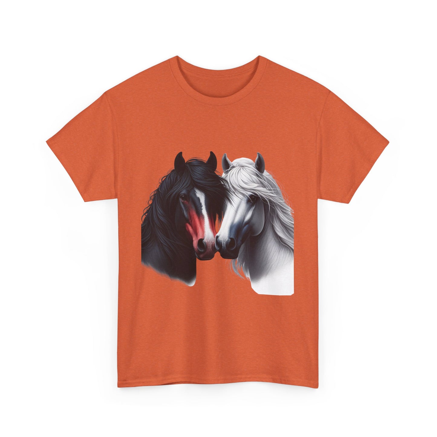 Black and White Horse Graphic Tee, Unisex T-Shirt, Equestrian Gift, Casual Wear, Horse Lover Apparel, Horse-Themed T-Shirt