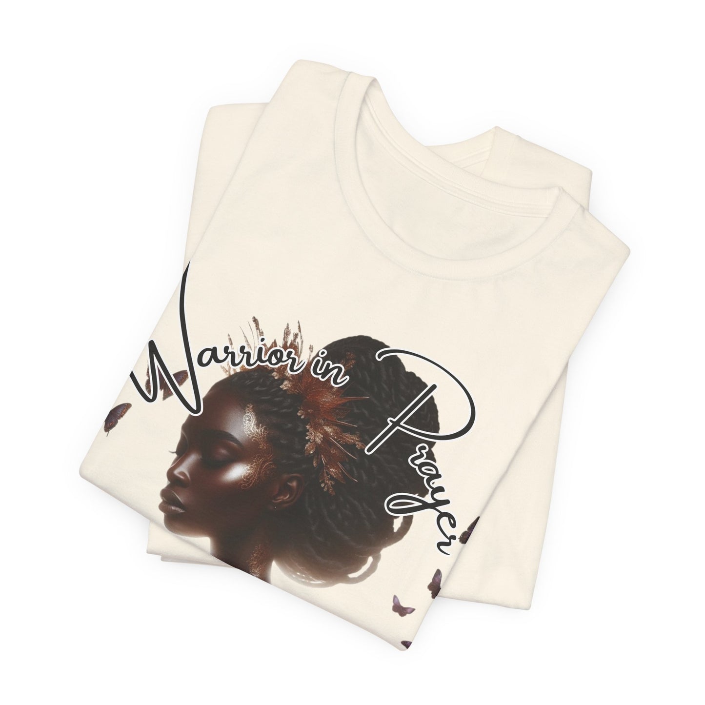 Giant in Spirit T-Shirt – “Warriors in Prayer” Inspirational Women’s Faith Graphic Tee, Christian Apparel, Motivational Prayer Shirt