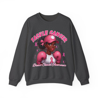 Awareness Sweatshirt - Tackle Cancer Crewneck, Unisex Pink Awareness Pullover, Breast Cancer Support Gift, Cozy Charity Apparel,
