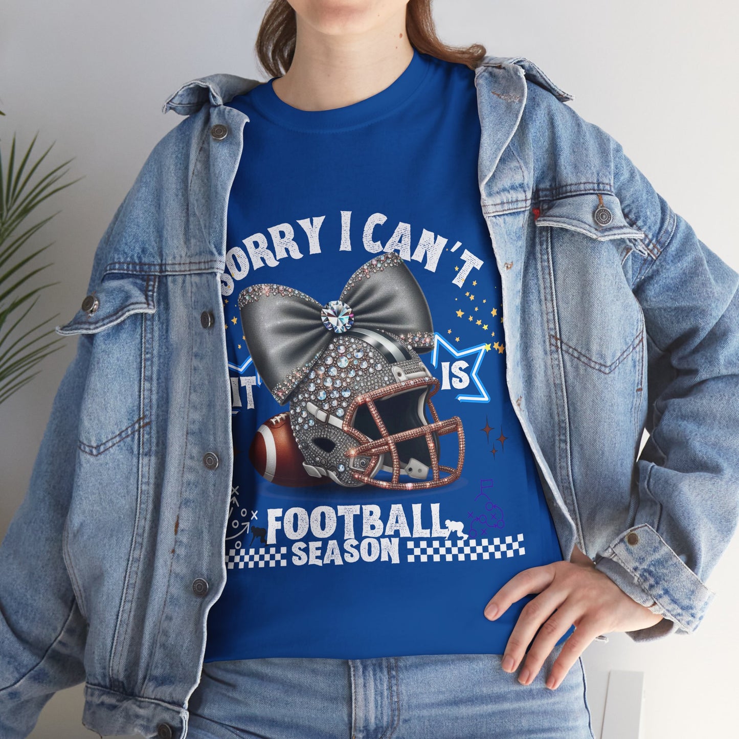 Football Season Bling Tee, Funny Football T-Shirt, Fall Sports Shirt, Unisex Graphic Tee, Gift for Sports Fans