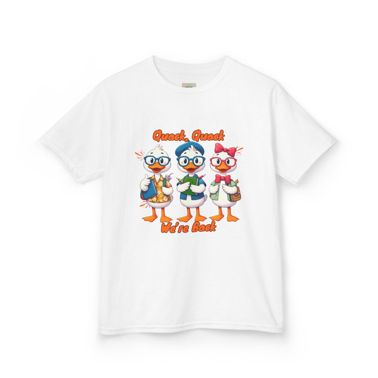 Kids Quack Quack Tee, Fun Back To School Shirt, Duck Graphic Tee, Gift for Children, Playful Kids Apparel