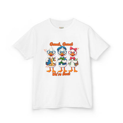 Kids Quack Quack Tee, Fun Back To School Shirt, Duck Graphic Tee, Gift for Children, Playful Kids Apparel
