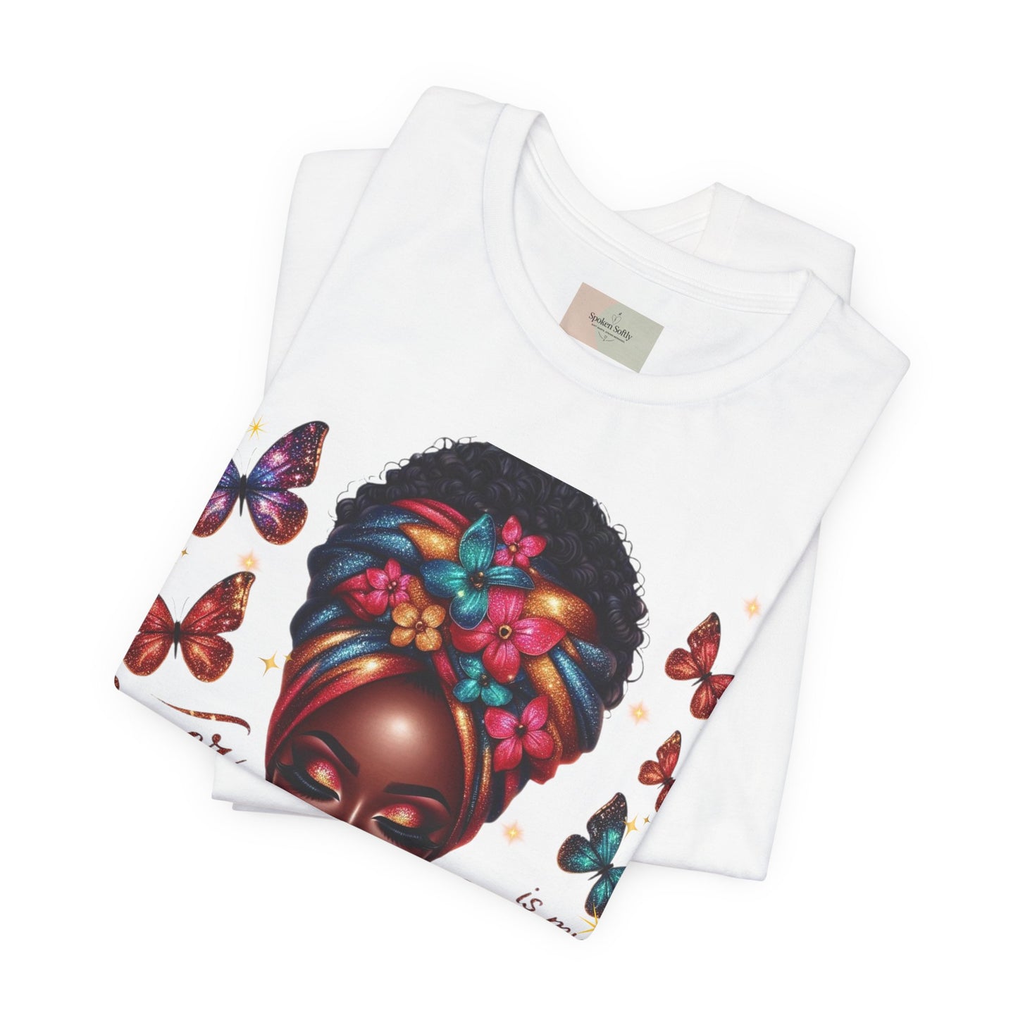 Prayer Is My Superpower T-Shirt – Inspirational Black Woman Graphic Tee, Faith-Based Apparel, Christian Motivational Shirt, Unisex Cotton Tee