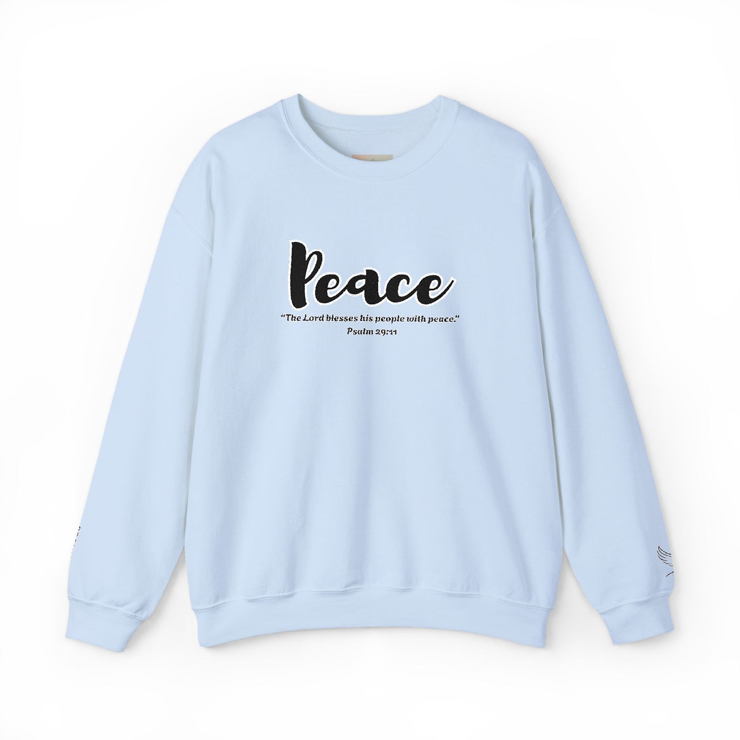 Peaceful Psalm Sweatshirt – Christian Crewneck for Spiritual Growth, Faith-Inspired Unisex Pullover, Cozy Inspirational Apparel, Gift for Believers