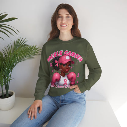 Awareness Sweatshirt - Tackle Cancer Crewneck, Unisex Pink Awareness Pullover, Breast Cancer Support Gift, Cozy Charity Apparel,
