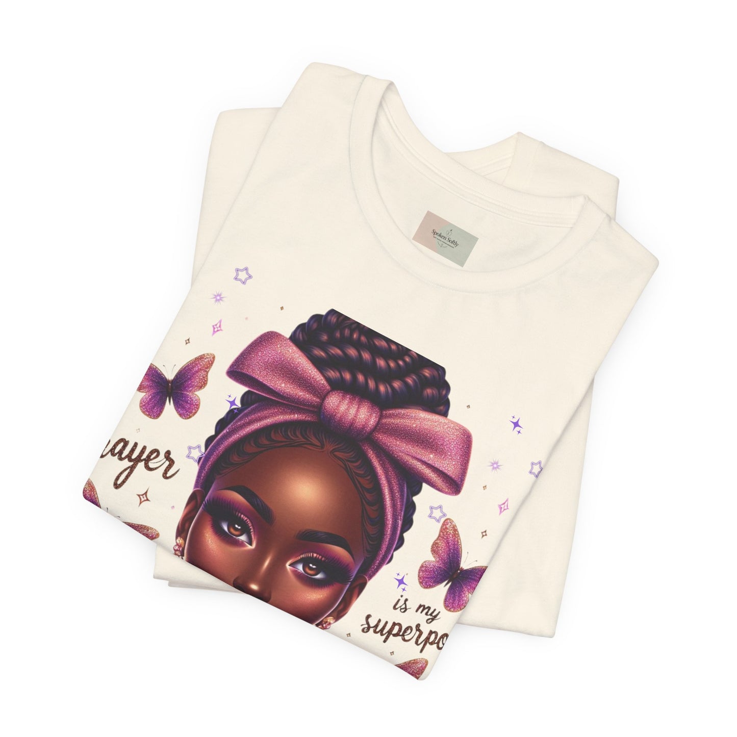 Prayer Is My Superpower Tee — Empowering Black Woman Graphic T-Shirt