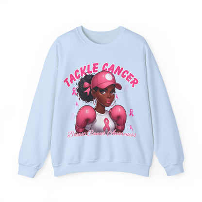 Awareness Sweatshirt - Tackle Cancer Crewneck, Unisex Pink Awareness Pullover, Breast Cancer Support Gift, Cozy Charity Apparel,