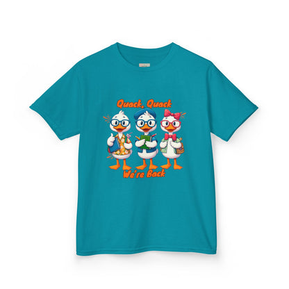 Kids Quack Quack Tee, Fun Back To School Shirt, Duck Graphic Tee, Gift for Children, Playful Kids Apparel