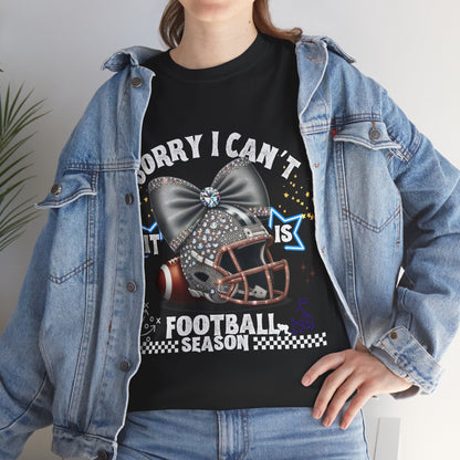 Football Season Bling Tee, Funny Football T-Shirt, Fall Sports Shirt, Unisex Graphic Tee, Gift for Sports Fans