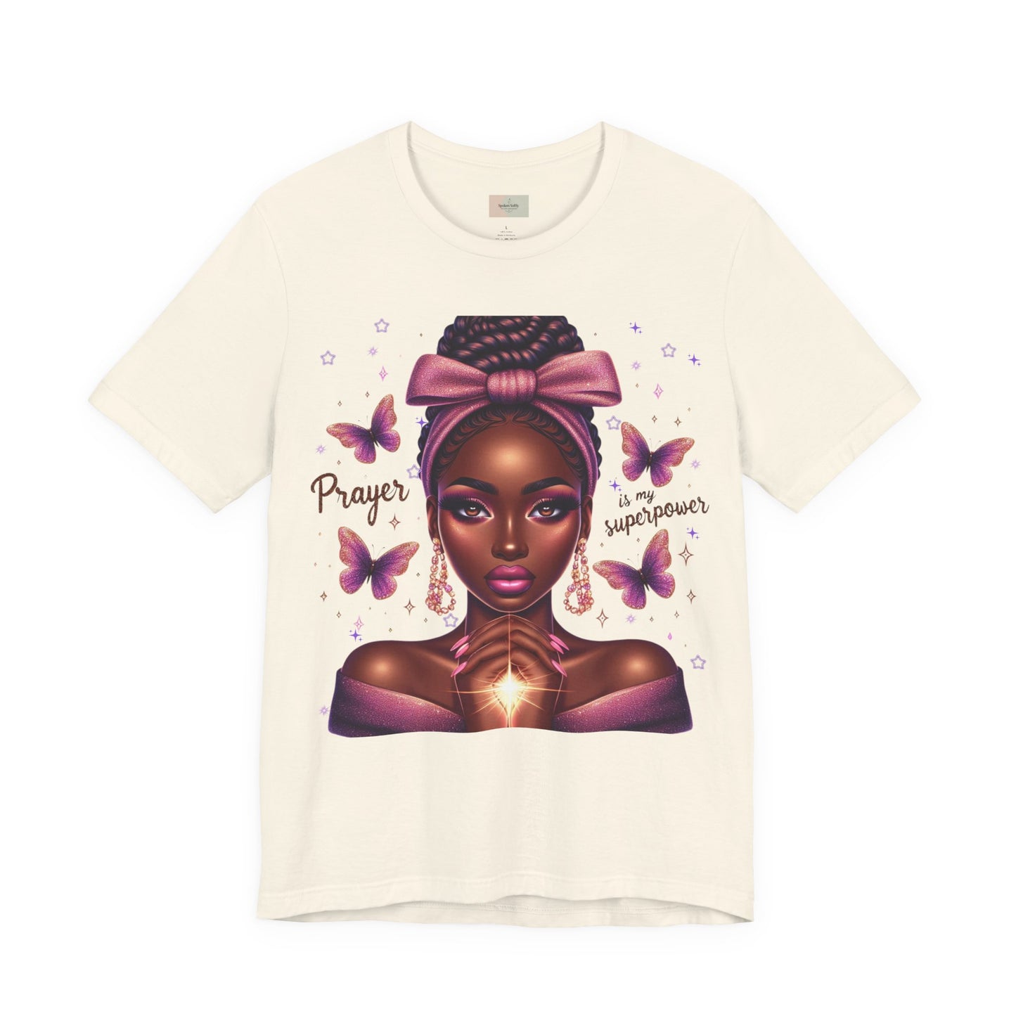 Prayer Is My Superpower Tee — Empowering Black Woman Graphic T-Shirt