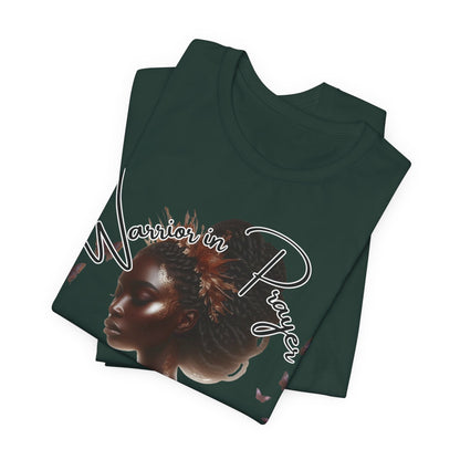 Giant in Spirit T-Shirt – “Warriors in Prayer” Inspirational Women’s Faith Graphic Tee, Christian Apparel, Motivational Prayer Shirt