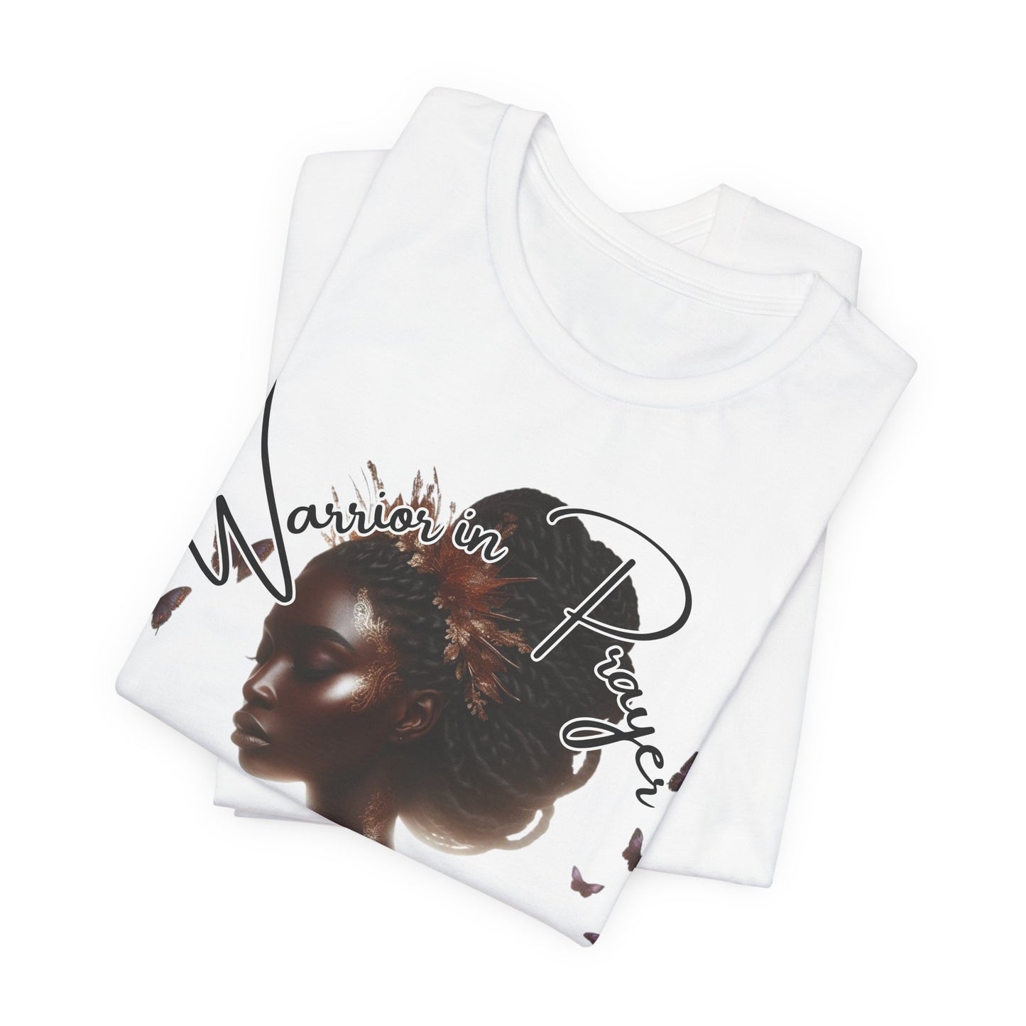 Giant in Spirit T-Shirt – “Warriors in Prayer” Inspirational Women’s Faith Graphic Tee, Christian Apparel, Motivational Prayer Shirt