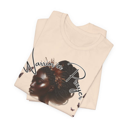Giant in Spirit T-Shirt – “Warriors in Prayer” Inspirational Women’s Faith Graphic Tee, Christian Apparel, Motivational Prayer Shirt