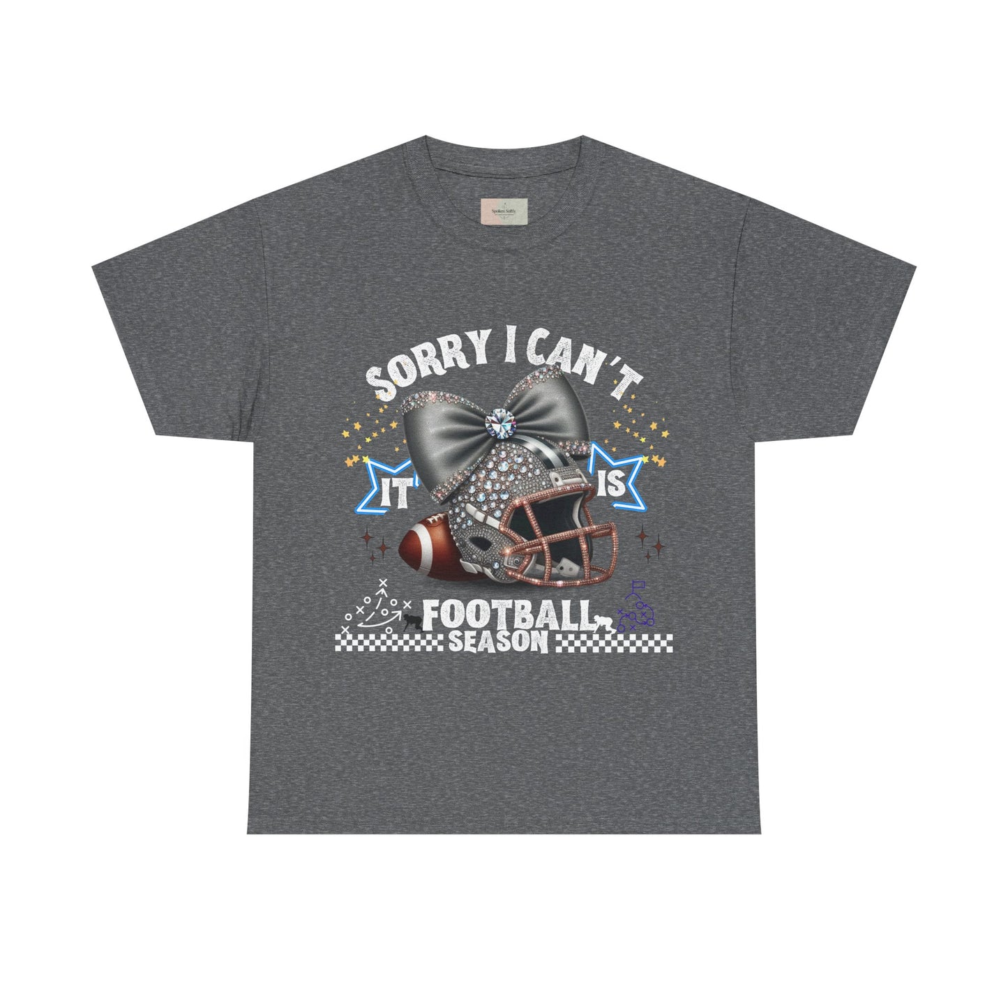 Football Season Bling Tee, Funny Football T-Shirt, Fall Sports Shirt, Unisex Graphic Tee, Gift for Sports Fans