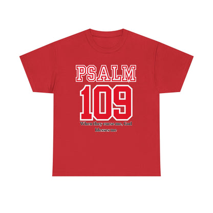 Inspirational Psalm 109 T-Shirt, Faith Tee, Religious Apparel, Unisex Graphic Tee, Christian Gift, Spiritual Wear, Bible Verse Clothing