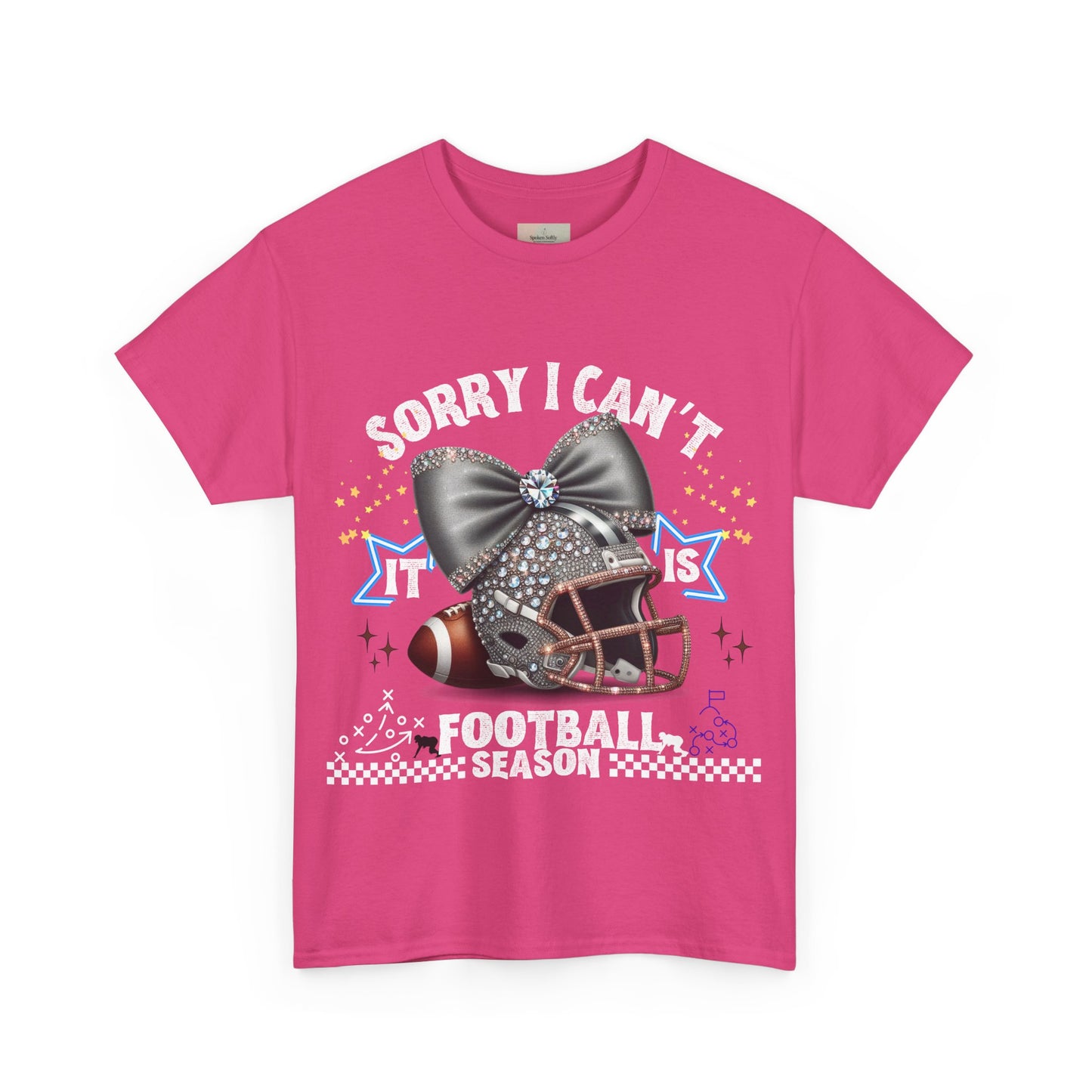Football Season Bling Tee, Funny Football T-Shirt, Fall Sports Shirt, Unisex Graphic Tee, Gift for Sports Fans