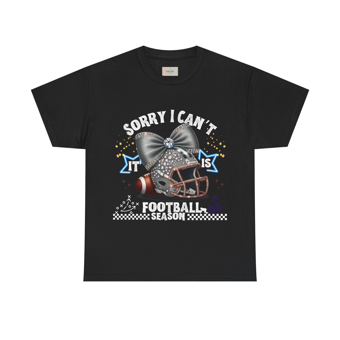 Football Season Bling Tee, Funny Football T-Shirt, Fall Sports Shirt, Unisex Graphic Tee, Gift for Sports Fans