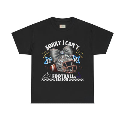 Football Season Bling Tee, Funny Football T-Shirt, Fall Sports Shirt, Unisex Graphic Tee, Gift for Sports Fans